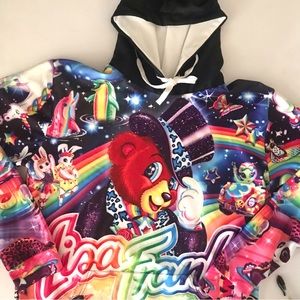 Lisa Frank Hoodie Dancing Bear size extra large